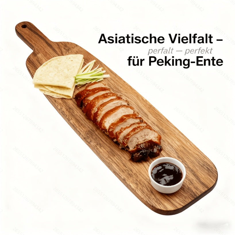 Acacia Wood Charcuterie Board with Handles – Set of 2