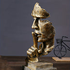 Silent Man Abstract Resin Sculpture