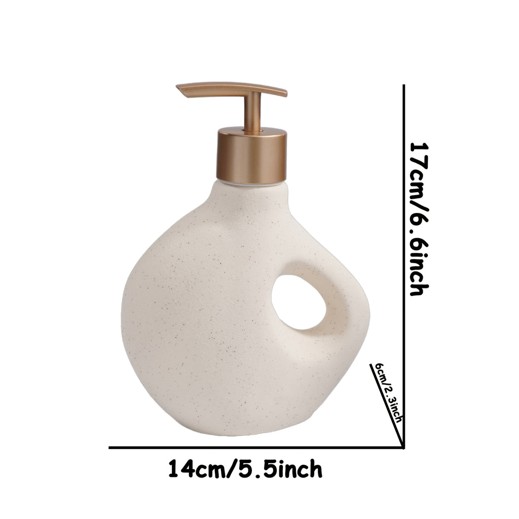 Wabi-Sabi Matte Ceramic Soap Dispenser