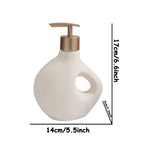 Wabi-Sabi Matte Ceramic Soap Dispenser