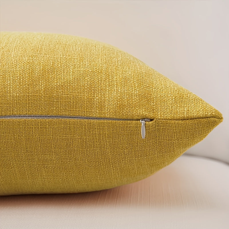 Set of 2 Solid Linen Cushion Covers – 45x45cm