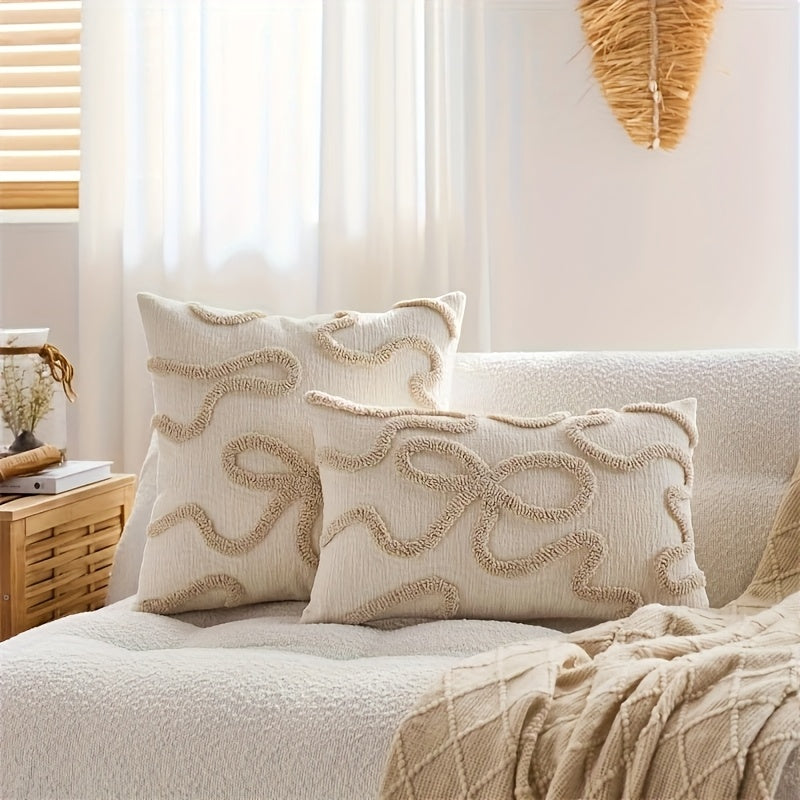 Minimalist Loop Embroidered Pillowcase