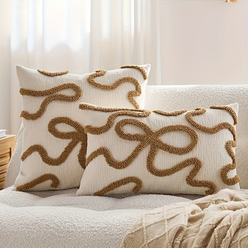 Minimalist Loop Embroidered Pillowcase