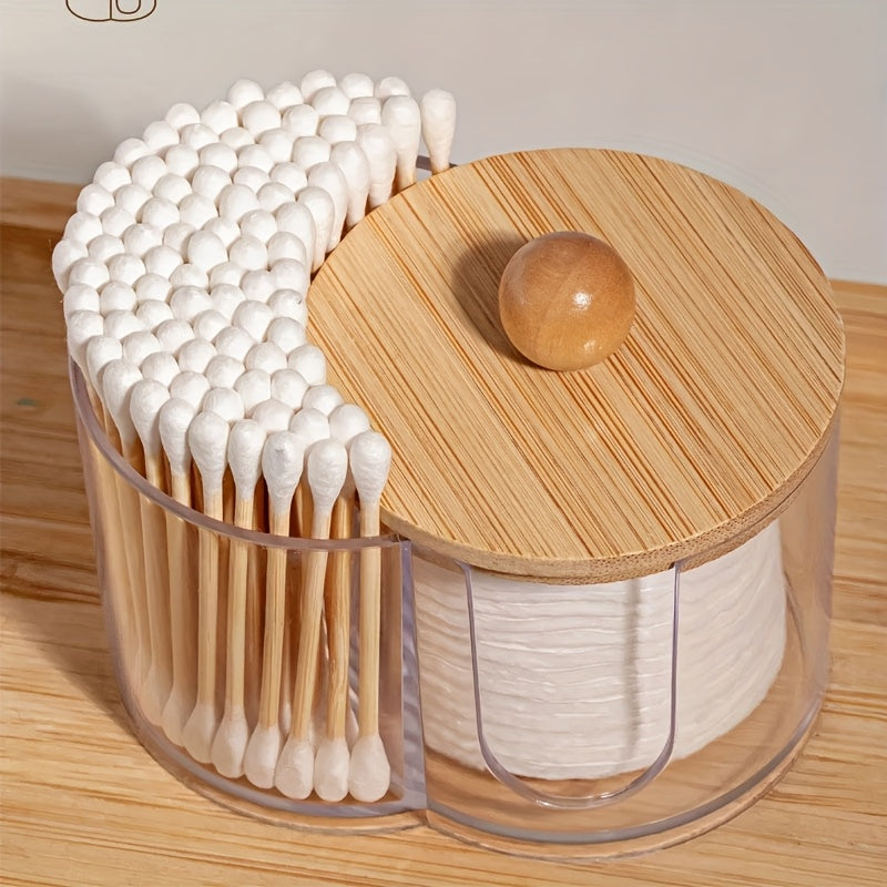 Round Makeup Pad & Floss Holder
