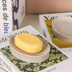 Marble-Effect Resin Soap Dish