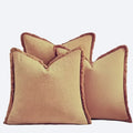 Set of 3 Fringed Bohemian Linen Pillowcases
