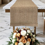 Solid Colour Fringe Boho Table Runner