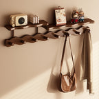 Minimalist Bamboo Wall Rack with Floating Shelves