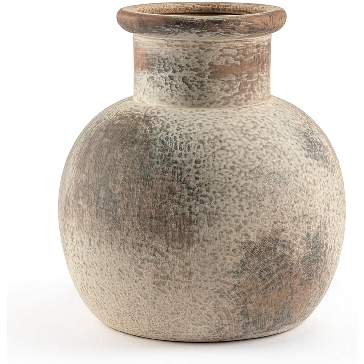 6-Inch Rustic Boho Terracotta Ceramic Vase