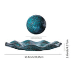 Mosaic Glass Decorative Ball with Wavy Edge