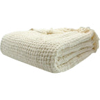 Olivia Rocco Chenille Box-Stitch Throw