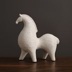 Handcrafted Resin Abstract Horse Sculpture