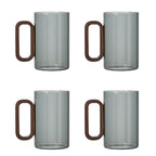 360ml Borosilicate Glass with Wooden Handle