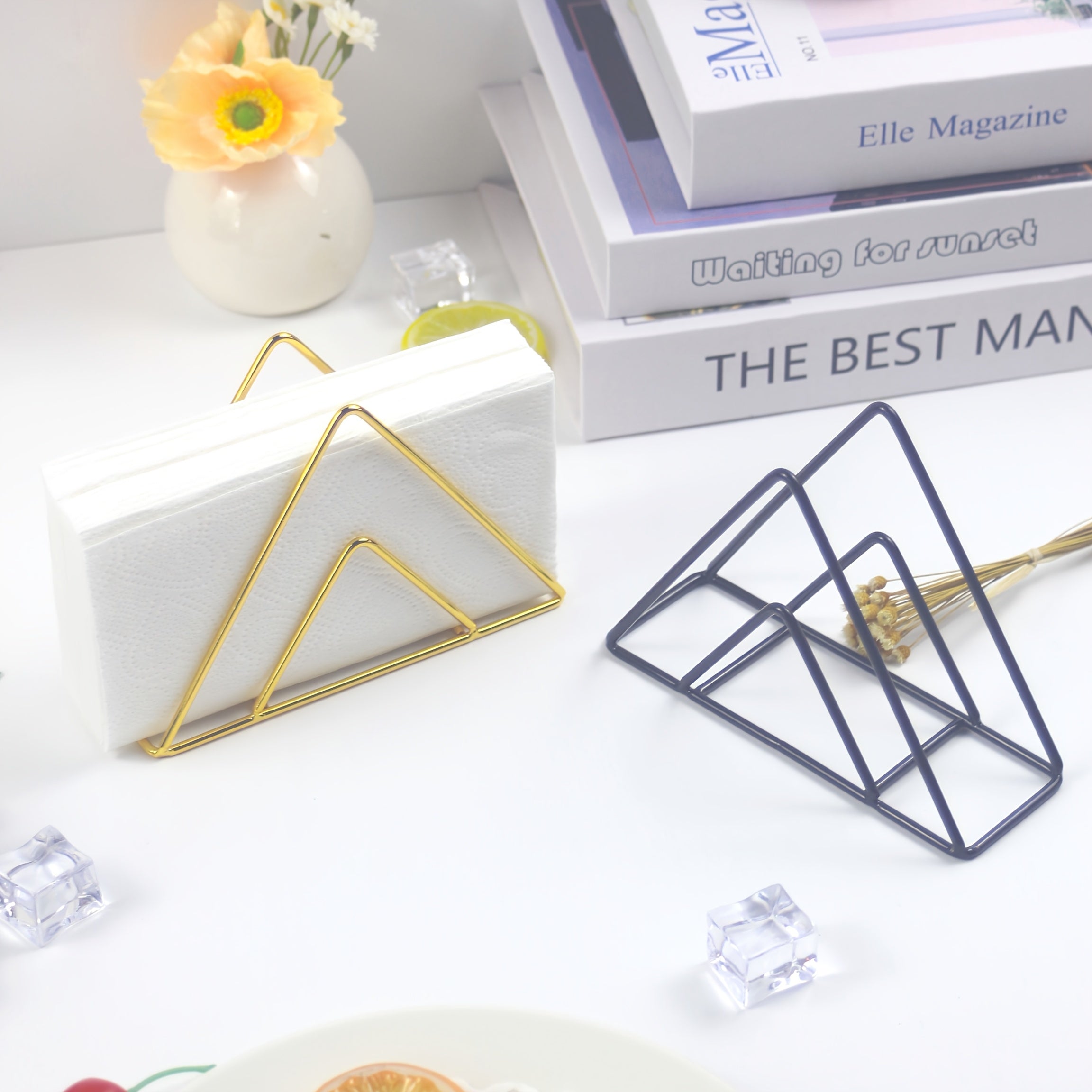 Cast Iron Triangle Napkin Holder