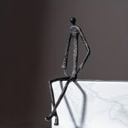 Cast Iron Abstract Figure Sculpture in Various Poses