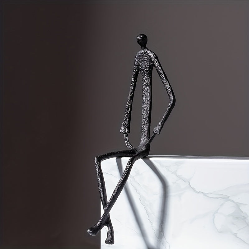 Cast Iron Abstract Figure Sculpture in Various Poses