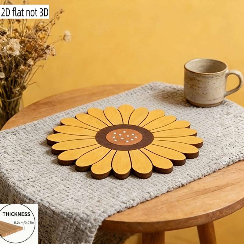 Set of 2 Sunflower Heat-Resistant Table Mats