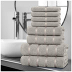 8-Piece Egyptian Cotton Towel Set