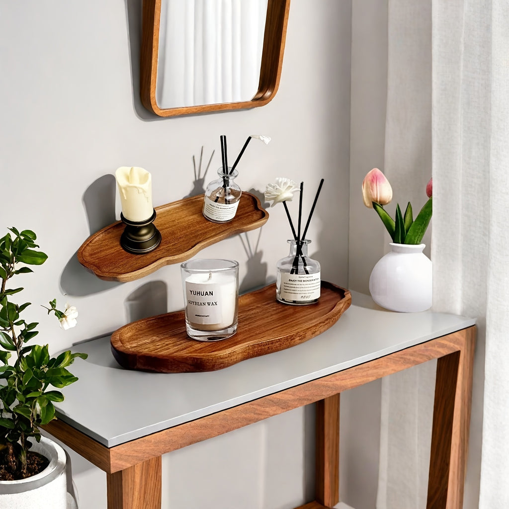 Cloud & Rainbow Wooden Vanity Tray