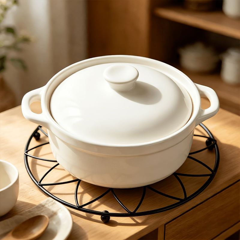 Round Decorative Metal Heat-Resistant Trivet