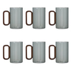 360ml Borosilicate Glass with Wooden Handle