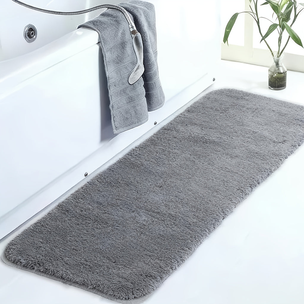 Thick Long-Pile Microfibre Bath Mat