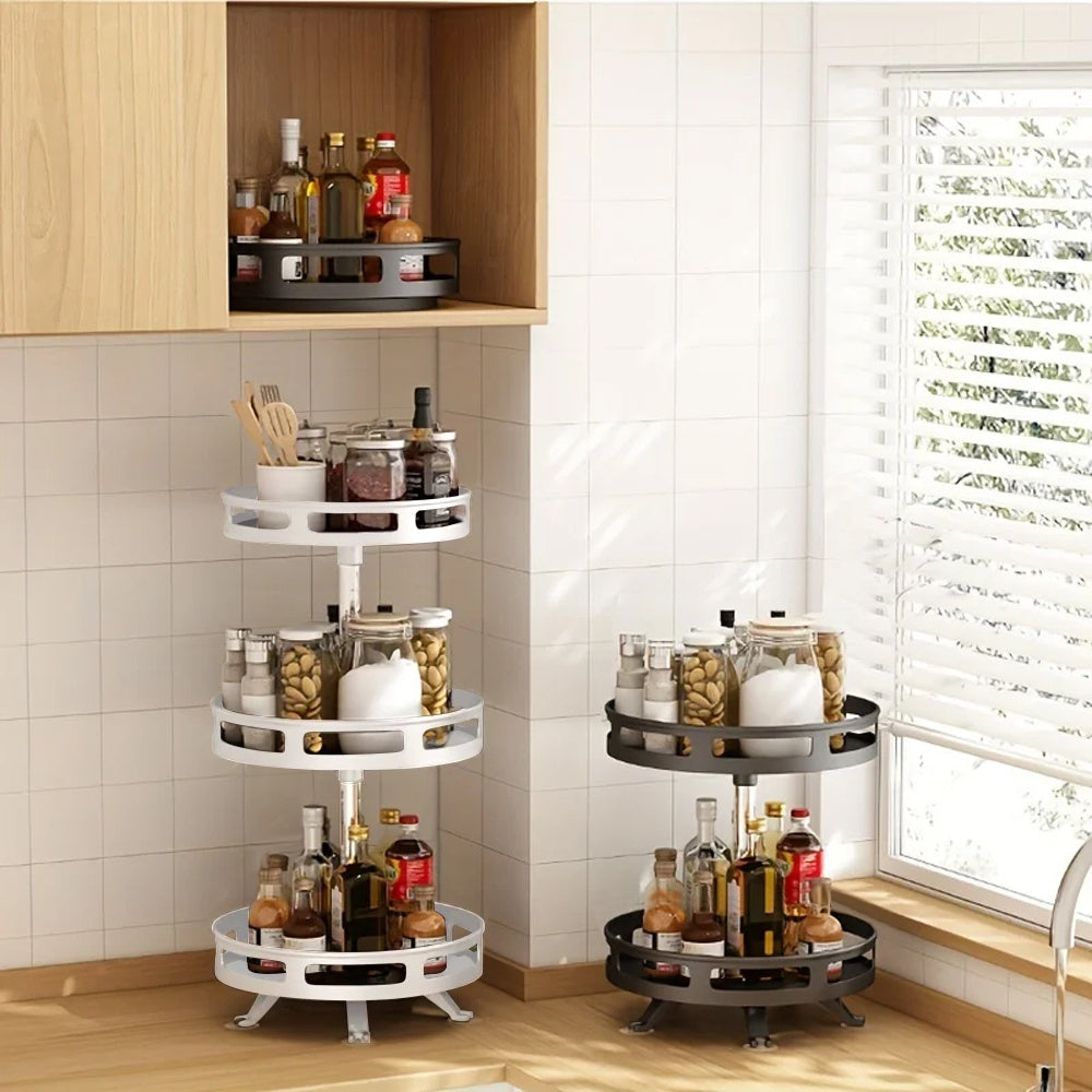 2/3-Tier 360° Rotating Spice Rack