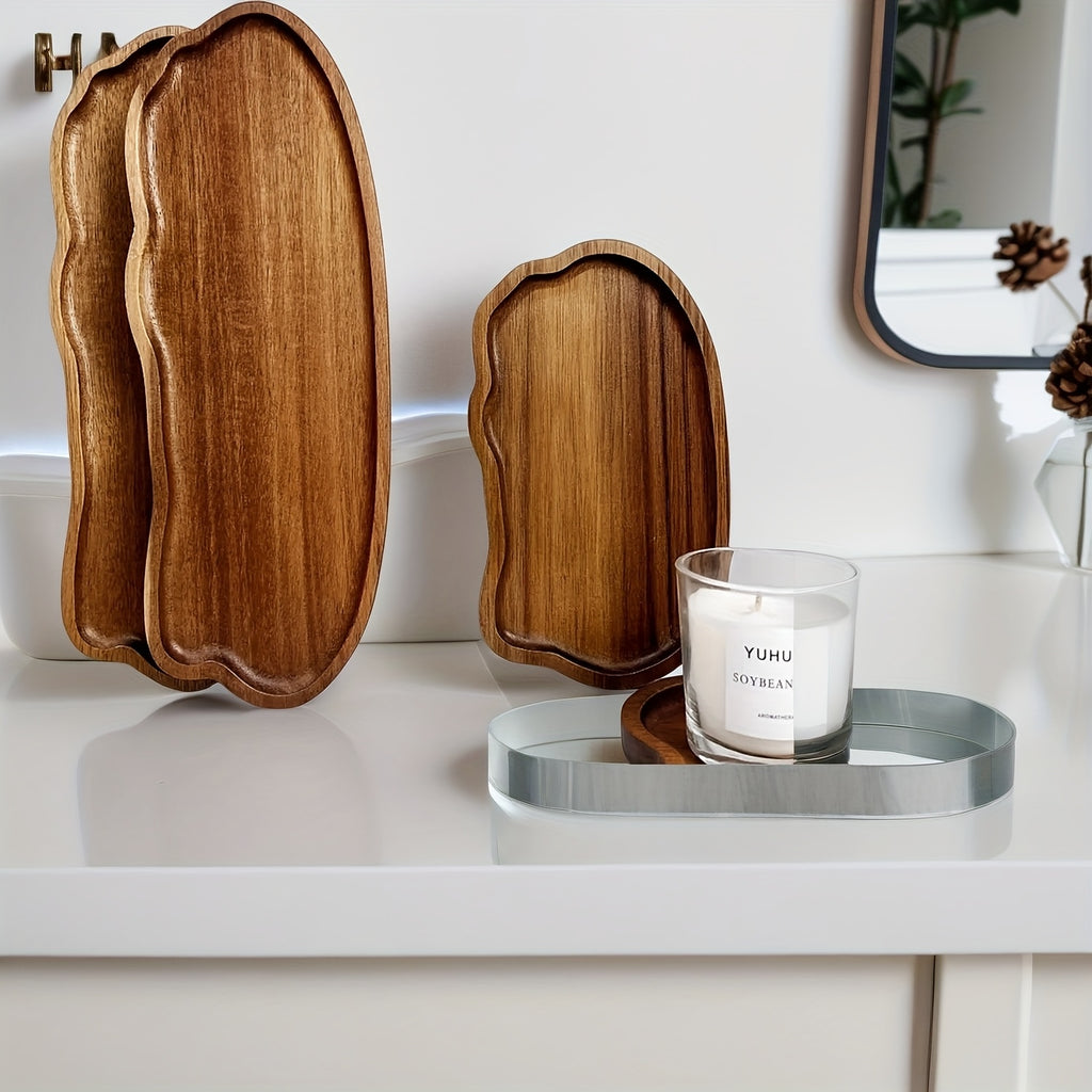 Cloud & Rainbow Wooden Vanity Tray
