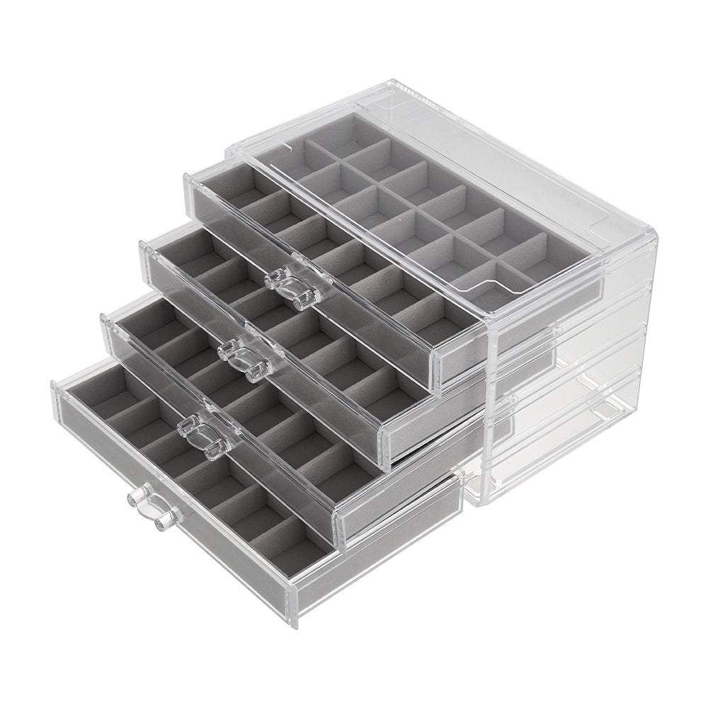 4-Layer Clear Acrylic Jewellery Organiser