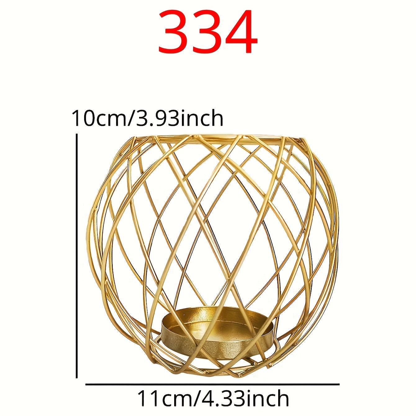 Elegant Metal Geometric Candle Holder