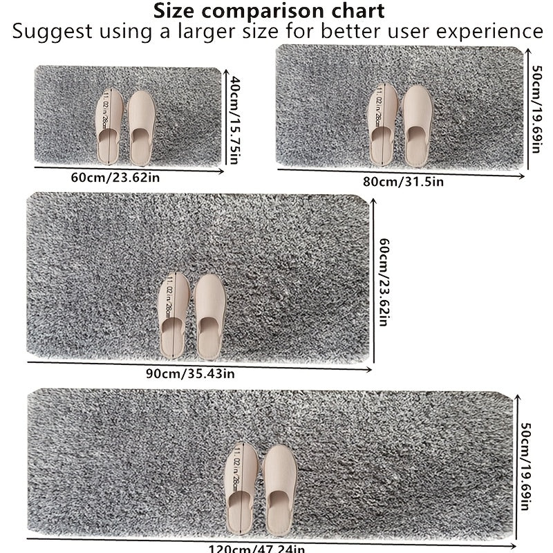 Thick Long-Pile Microfibre Bath Mat