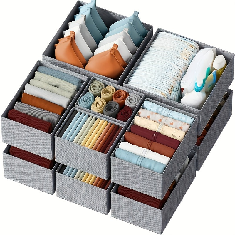 6-Piece Non-Woven Fabric Drawer Organiser Set