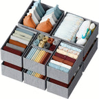 6-Piece Non-Woven Fabric Drawer Organiser Set