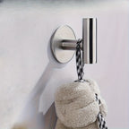 2 Heavy-Duty Adhesive Stainless Steel Hooks