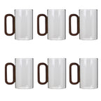 360ml Borosilicate Glass with Wooden Handle