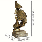 Silent Man Abstract Resin Sculpture