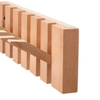 6-Hook Piano Key Wall-Mounted Wooden Coat Rack