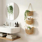 3-Tier Boho Braided Rope Wall Organiser