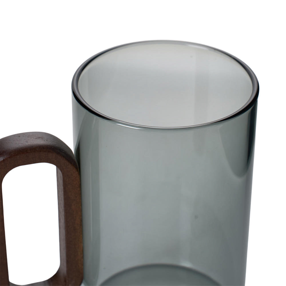 360ml Borosilicate Glass with Wooden Handle