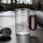 360ml Borosilicate Glass with Wooden Handle
