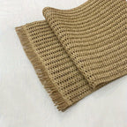 Solid Colour Fringe Boho Table Runner