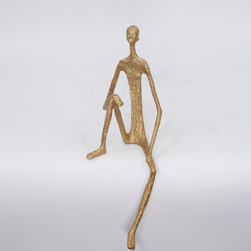 Cast Iron Abstract Figure Sculpture in Various Poses