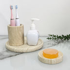 Natural Marble Round Trinket Tray