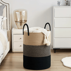 64L Large Rope Storage Basket for Blankets