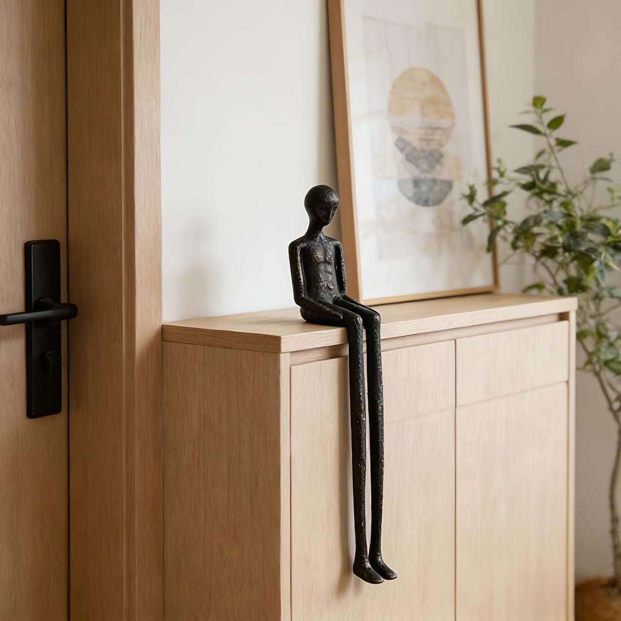 Long-Legged Abstract Figure Decorative Sculpture