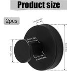 2 Stainless Steel Suction Cup Towel Hooks