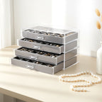4-Layer Clear Acrylic Jewellery Organiser