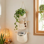 3-Tier Boho Braided Rope Wall Organiser