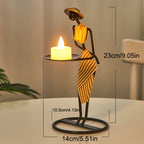 Creative Iron Candlestick Holder – Romantic Dining Décor