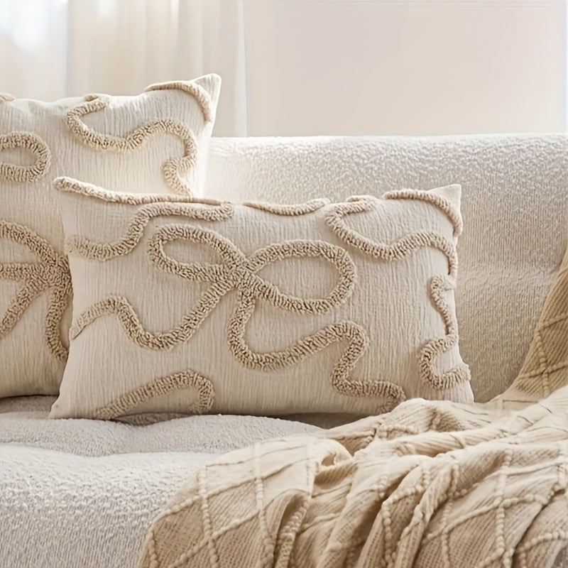 Minimalist Loop Embroidered Pillowcase